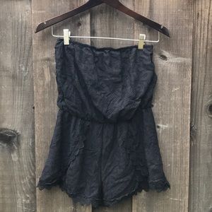 Black lace romper